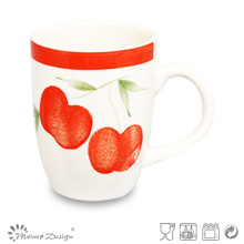 Caneca Handphainting cerâmica da faiança da cereja